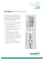 Door hinge adjustment - Crystal